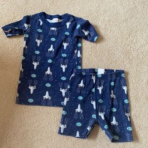 Hanna Andersson Space Short Pajama Set 120(6-7)